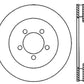 StopTech Power Slot 05-10 Mustang GT V8-4.6L Front Left Drilled Rotor