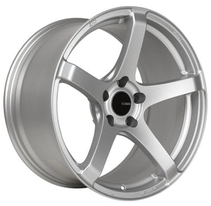 Enkei Kojin 18x8 45mm Offset 5x112 Bolt Pattern 72.6mm Bore Dia Matte Silver Wheel