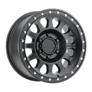 Method MR315 17x8.5 0mm Offset 6x135 87mm CB Matte Black Wheel