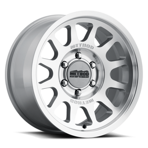 Method MR703 Bead Grip 20x9 0mm Offset 6x135 87mm CB - Machined Clear Coat