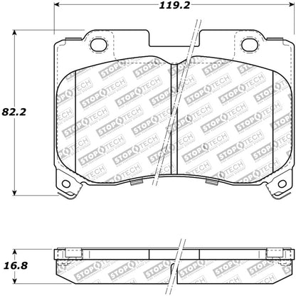 StopTech Performance 5/93-98 Toyota Supra Turbo Front Brake Pads