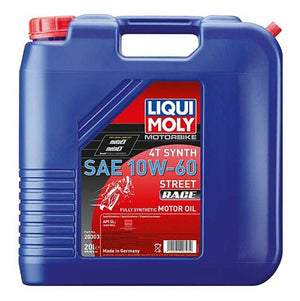 LIQUI MOLY 20L Motorbike 4T Synth SAE 10W60 Street Race