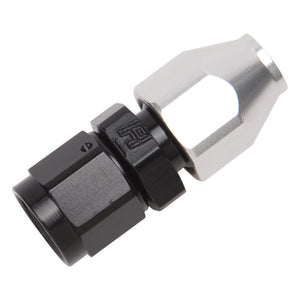 Russell Performance Black/Silver -8 AN Male 37 Degree to 1/2in Aluminum Tube