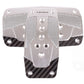 NRG Aluminum Sport Pedal A/T - Silver w/Black Carbon