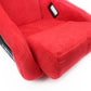 NRG FRP Bucket Seat ULTRA Edition - Medium (Red Alcantara/Pearlized Back)