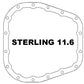 aFe POWER Pro Series Rear Diff Cover Black w/ Machined Fins Ford F-250/350 23-26 (Sterling 11.6)