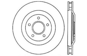 StopTech 04 & 08 Cadillac XLR/XLR-V / 97-04 Chevy Corvette Slotted & Drilled Front Right Rotor