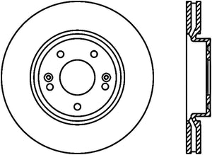 StopTech 09-18 Kia Forte Cryo Front Left Slotted Sport Brake Rotor