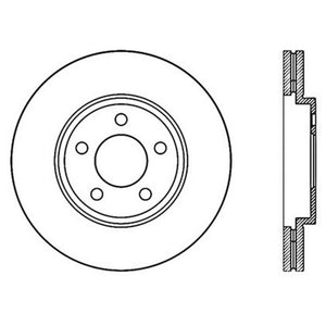 StopTech 03-09 Lincoln Town Car / 03-09 Mercury Grand Marquis Front Left Slotted & Drilled Rotor