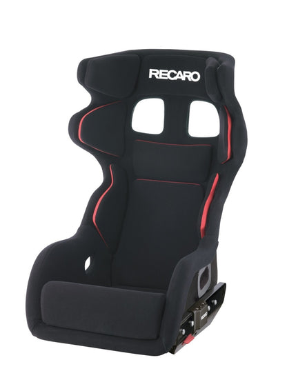 Recaro P1300 GT LW Lightweight Seat - Black Velour/White Logo