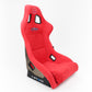 NRG FRP Bucket Seat ULTRA Edition - Large (Red Alcantara/Gold Glitter Back)