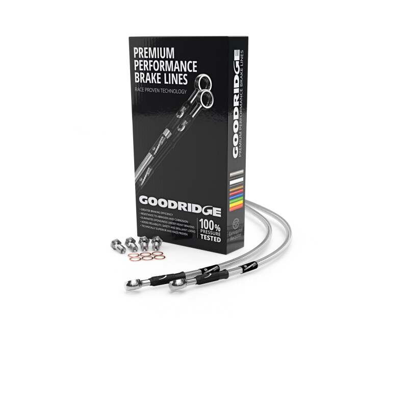 Goodridge 90-99 BMW K100RS/K1100RS LT ABS1 Clear Brake Lines