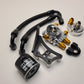 U.P.G Skyline GTR oil filter relocation kit with Greddy oil cooler adapter