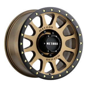 Method MR305 NV 17x8.5 0mm Offset 8x170 130.81mm CB Method Bronze/Black Street Loc Wheel