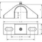 Hotchkis 1-1/8in Heavy Duty Billet Sway Bar Bushing Brackets