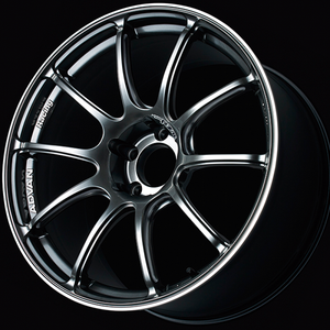 Advan RZII 17x8.0 / +45 Offset / 5x100 / 63mm Bore / Racing Hyper Black and Ring