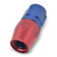 Russell Performance -10 AN Red/Blue Straight Full Flow Hose End