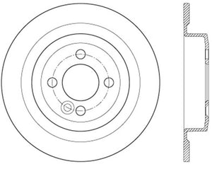 StopTech 09-16 MINI Cooper Cyro Slotted Sport Brake Rotor - Rear Right