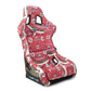 NRG FRP Bucket Seat PRISMA Oriental Longivity Plate Edition W/ Gold Pearlized Back - Large