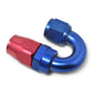 Russell Performance -6 AN Red/Blue 180 Degree Full Flow Swivel Hose End (With 9/16in Radius)