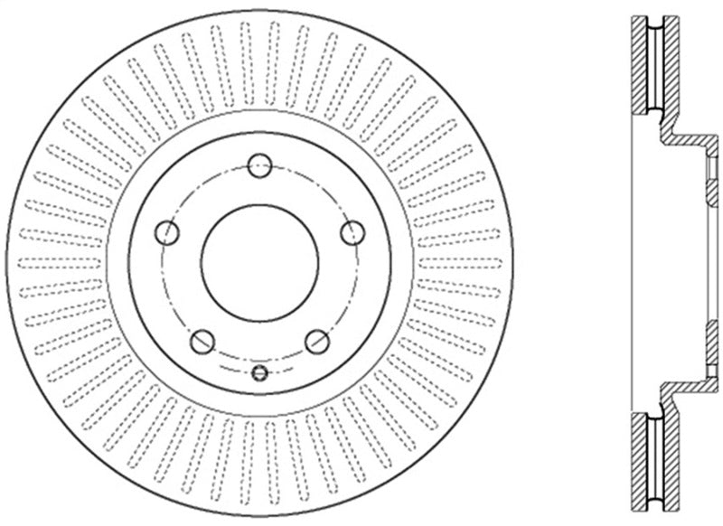 StopTech Performance Front Right Brake Rotor