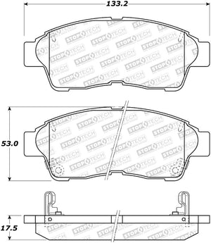 StopTech Sport Brake Pads w/Shims & Hardware - Front