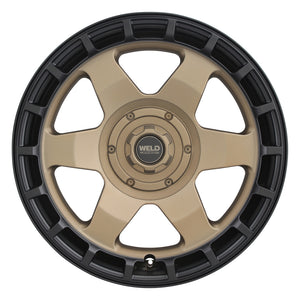 Weld Off-Road Ridge 17x9 - 6x135 / 6x139.7 BP - ET-12 - 106.1mm CB - Satin Bronze Wheel (Black Ring)