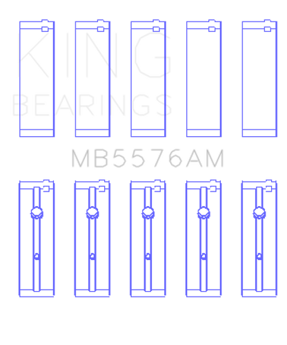 King Engine Bearings Ford J4B/J4C (Size +0.50mm) Main Bearing Set