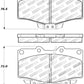 StopTech Sport Brake Pads w/Shims and Hardware - Rear