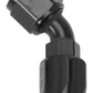 Russell Performance -12 AN Black 45 Degree Full Flow Swivel Hose End