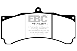 EBC Brakes Yellowstuff Performance Brake Pads