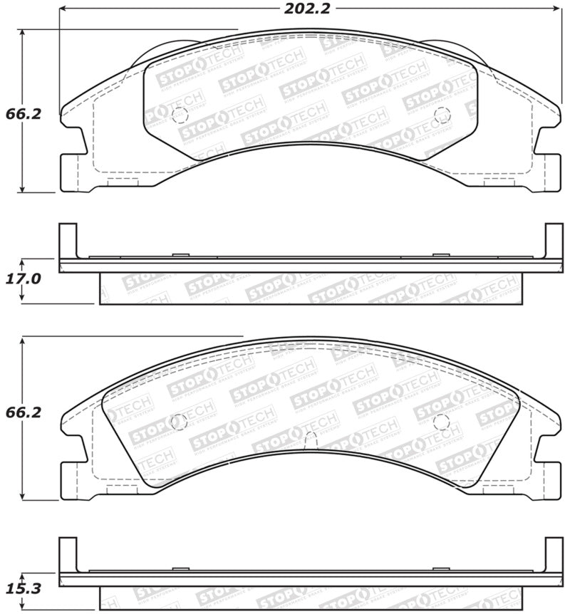 StopTech Street Brake Pads - Front