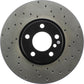 StopTech 12-18 BMW 650i Cryo Drilled Sport Left Front Rotor