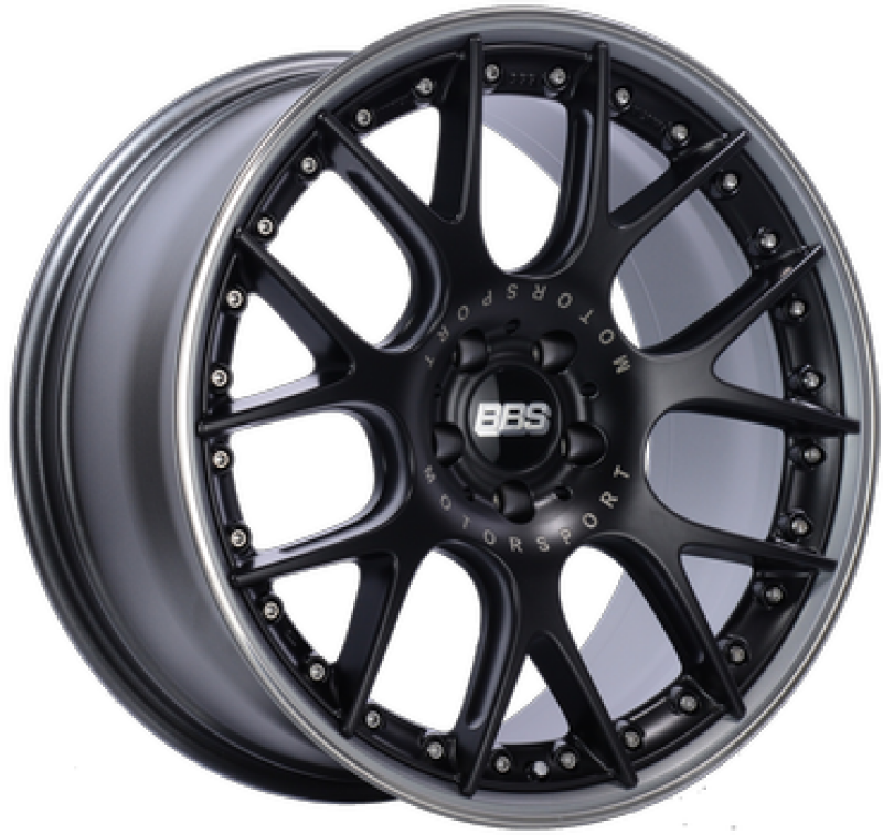 BBS CH-RII 21x9 5x112 ET24 CB 66.5 Porsche Macan Black Center Wheel