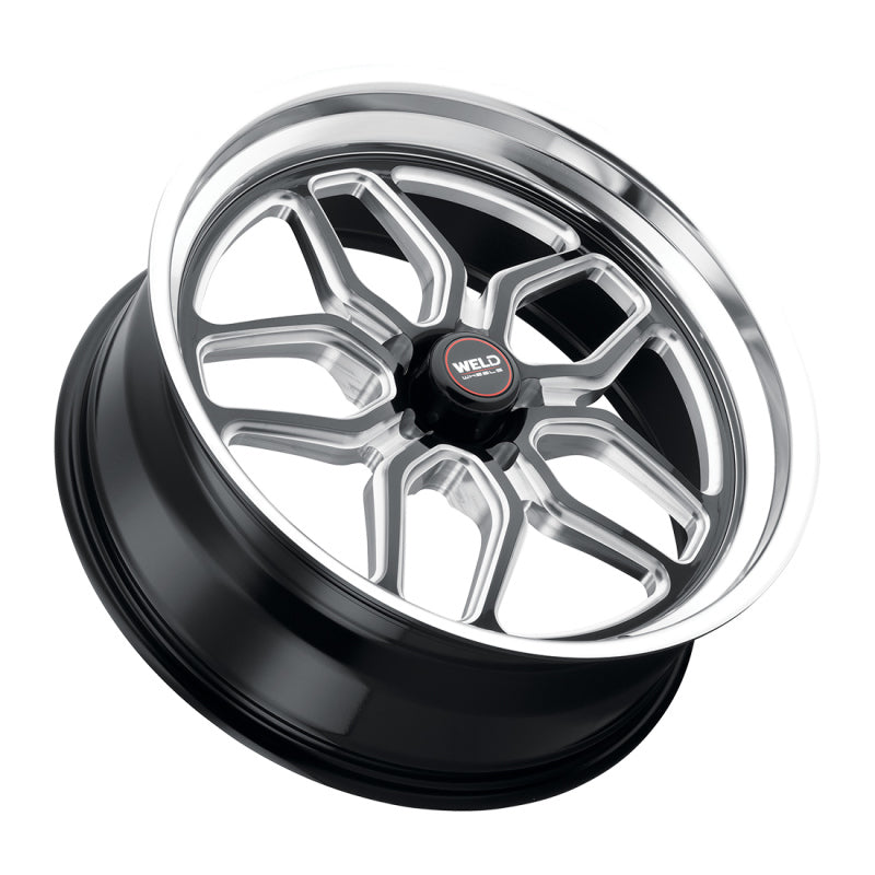 Weld S107 22X10.5 Laguna 5X115 ET20 BS6.5 Gloss Black MIL Dia 71.5