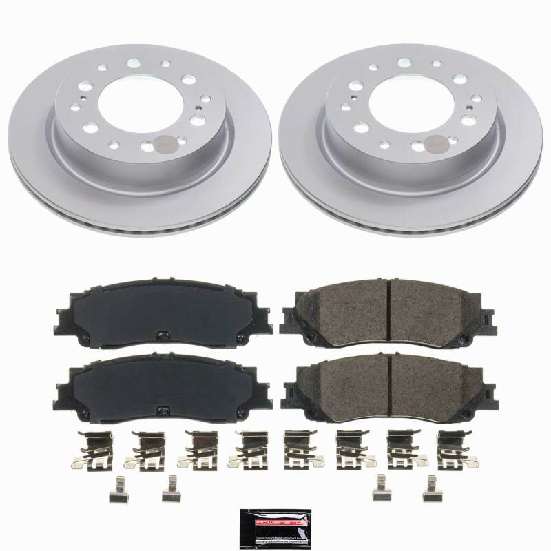Power Stop 24-25 Toyota Tacoma Rear Z17 Coated Brake Kit