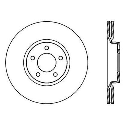 StopTech Power Slot 07-09 Mazdaspeed3 Slotted Left Front Rotor