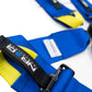 NRG FIA 6pt 2in. Shoulder Belt for HANS Device/ Rotary Cam Lock Buckle/ 3in. Waist Belt - Blue