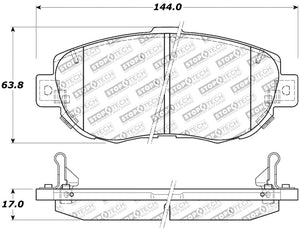 StopTech Performance 00-05 Lexus IS 250/300/350 / 02-09 SC 300/400/430 Front Brake Pads