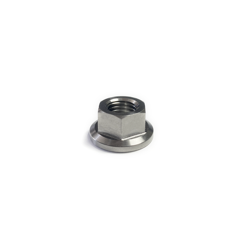 Ticon Industries Titanium Nut Flanged M6x1TP 10mm 6pt Head