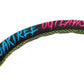 NRG Reinforced Steering Wheel - Oak Tree Outlaws 3in Deep/5mm Blk Spoke 350mm Wheel - Blk Perf Lthr