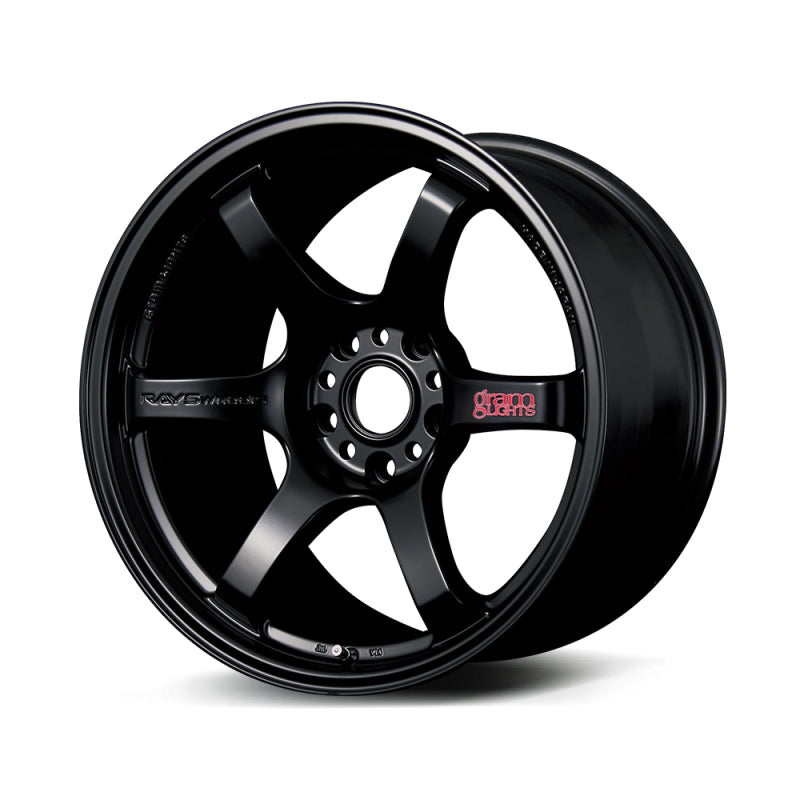 Gram Lights 57DR 18x10.5 +12 5-114.3 Semi Gloss Black Wheel