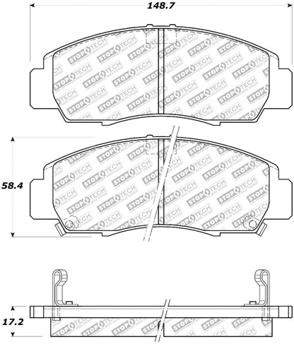 StopTech Street Select Brake Pads - Front/Rear