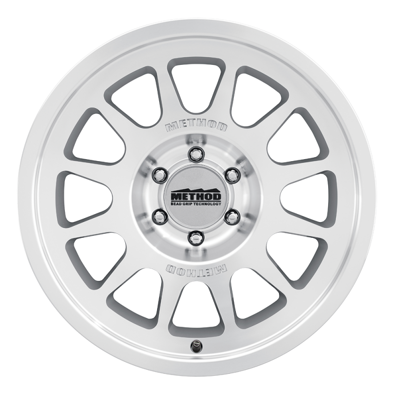 Method MR703 Bead Grip 20x9 -12mm Offset 5x5 71.5mm CB - Machined Clear Coat