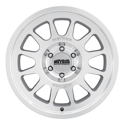 Method MR703 Bead Grip 20x9 -12mm Offset 5x5 71.5mm CB - Machined Clear Coat