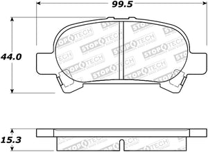 StopTech 02-06 Toyota Camry Street Performance Rear Brake Pads