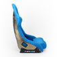 NRG FRP Bucket Seat ULTRA Edition - Large (Blue Alcantara/Gold Glitter Back)