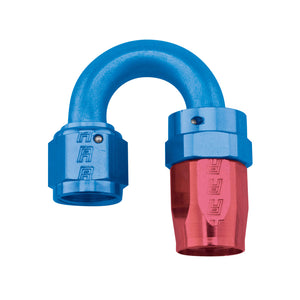 Russell Performance -12 AN Red/Blue 180 Degree Full Flow Swivel Hose End (With 1-1/8in Radius)