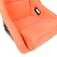 NRG FRP Bucket Seat ULTRA Edition W/ Grey Pearlized Back / Peach Microfiber Material - Large