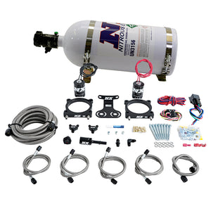 Nitrous Express 2024+ Ford Mustang 5.0L Dual Throttle Body Plate System w/15lb Bottle